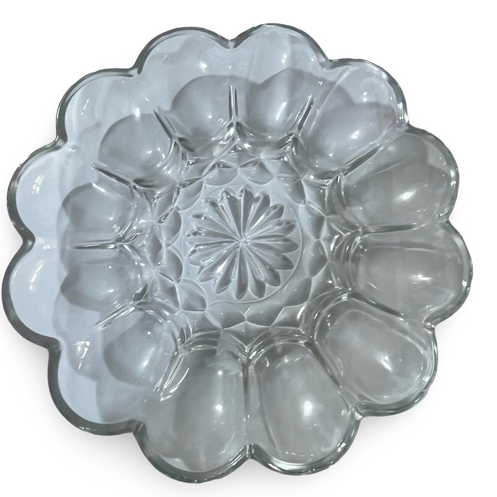 Vintage Anchor Hocking Deviled Egg Platter